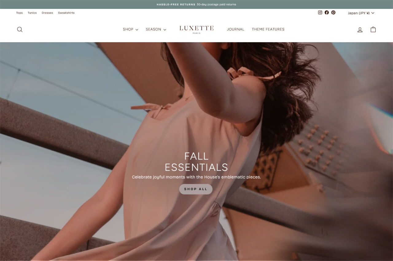 Impulse（インパルス）テーマのテンプレートイメージ