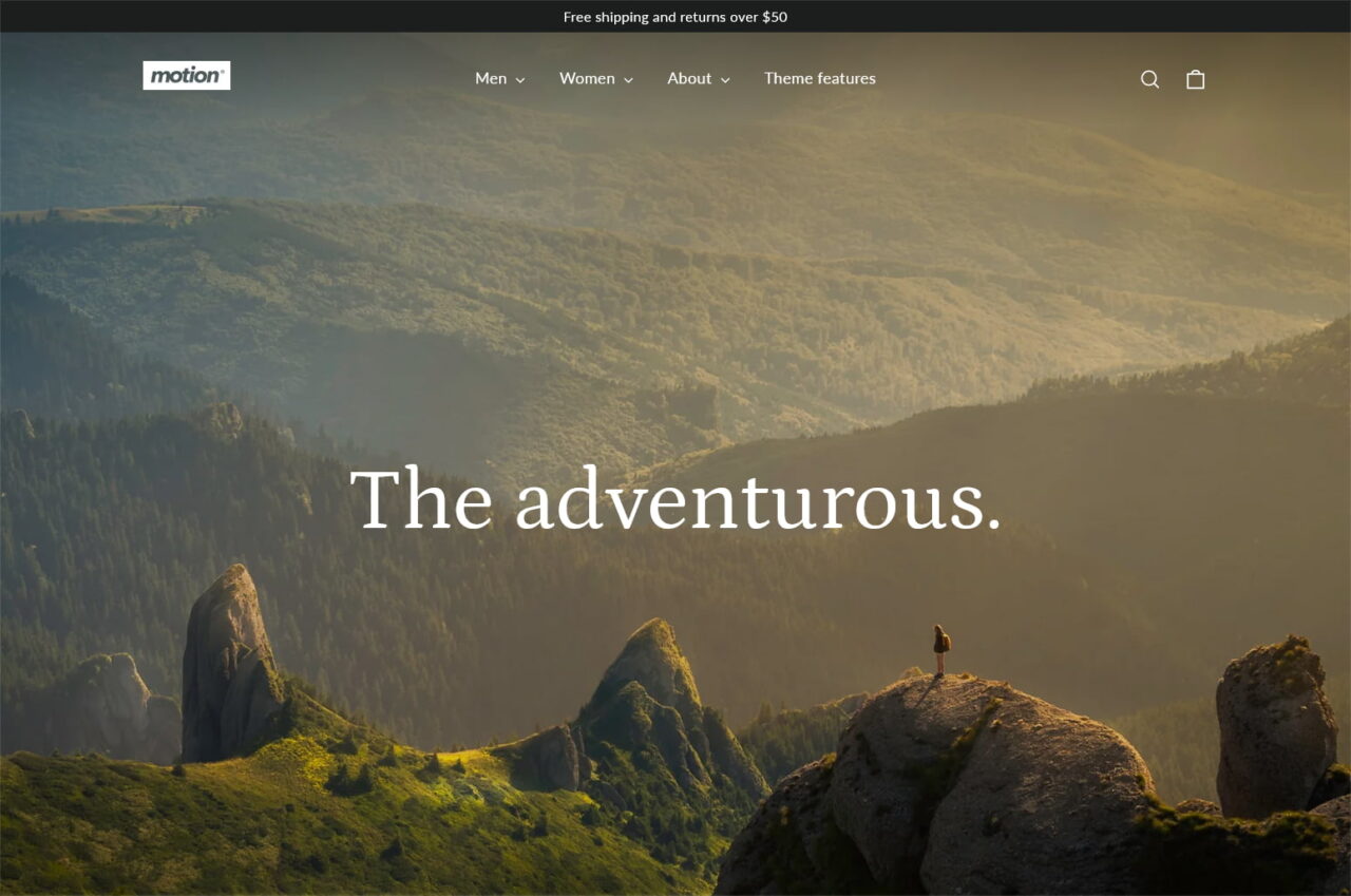 Motion（モーション）テーマのテンプレートイメージ