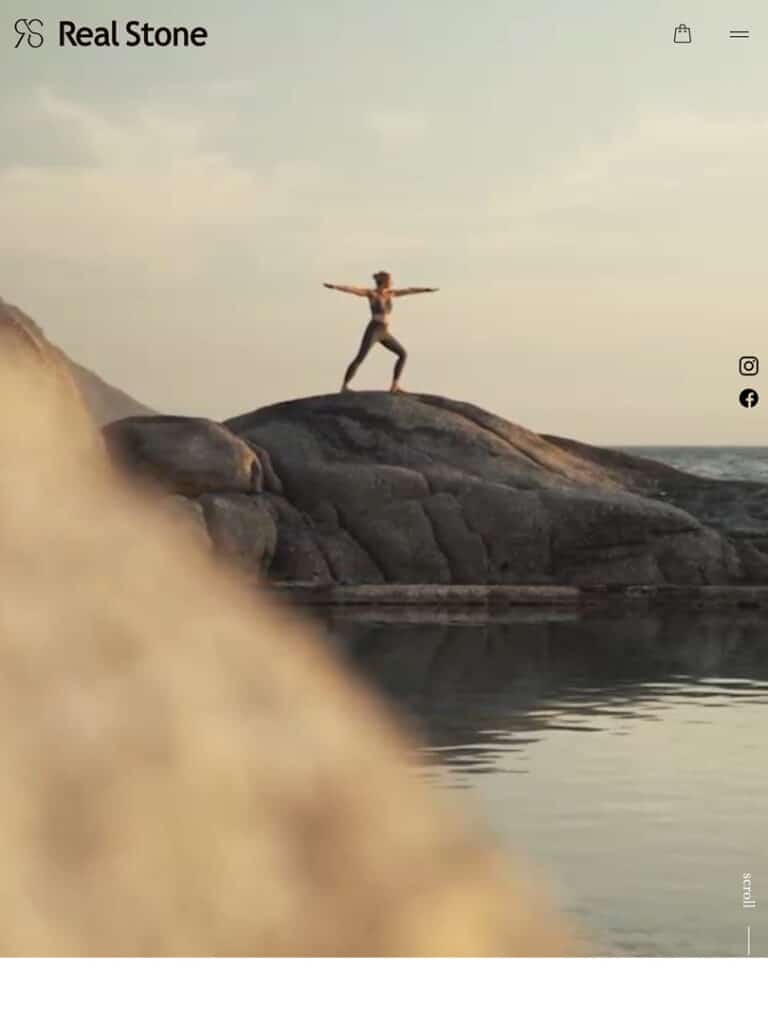 Real Stone 制作実績 タブレット版レスポンシブデザイン